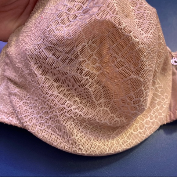 NEW Chantelle C Magnifique Minimizer Bra 38H Geometric Underwire Shiny nwot nude - Picture 6 of 10